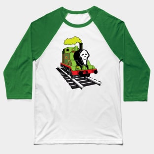 Green Train Baseball T-Shirt